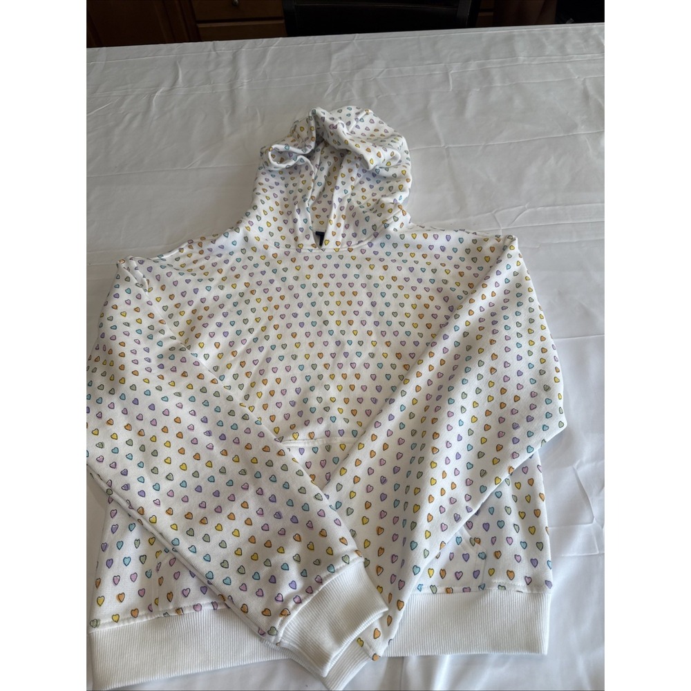 Roller Rabbit x Target Disco Hearts Women Sweatshirt With Hood Size Small